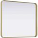 Remy 36 X 30 inch Brass Mirror