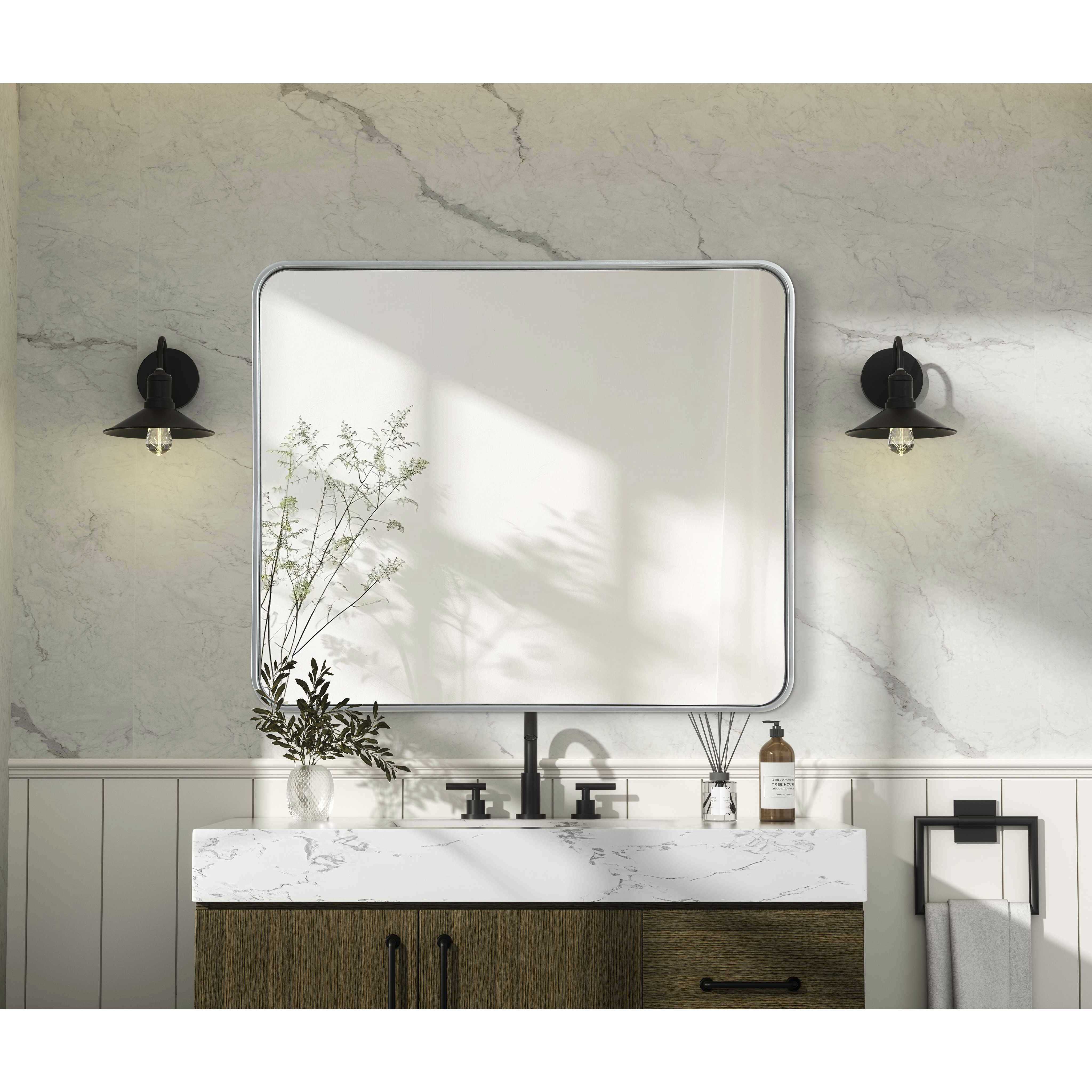 Remy 36 X 30 inch Silver Mirror