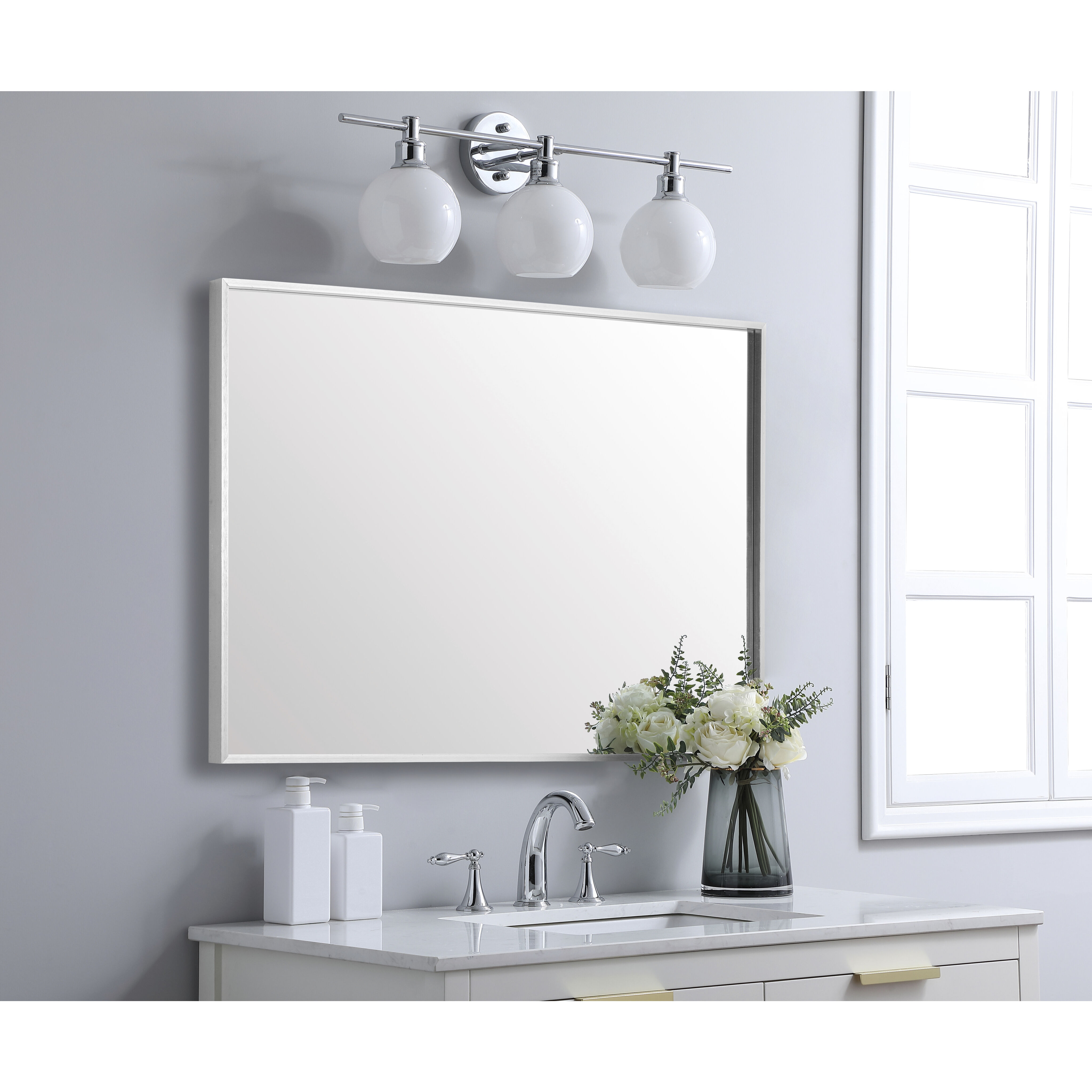 Grace 36 X 27 inch Silver Mirror