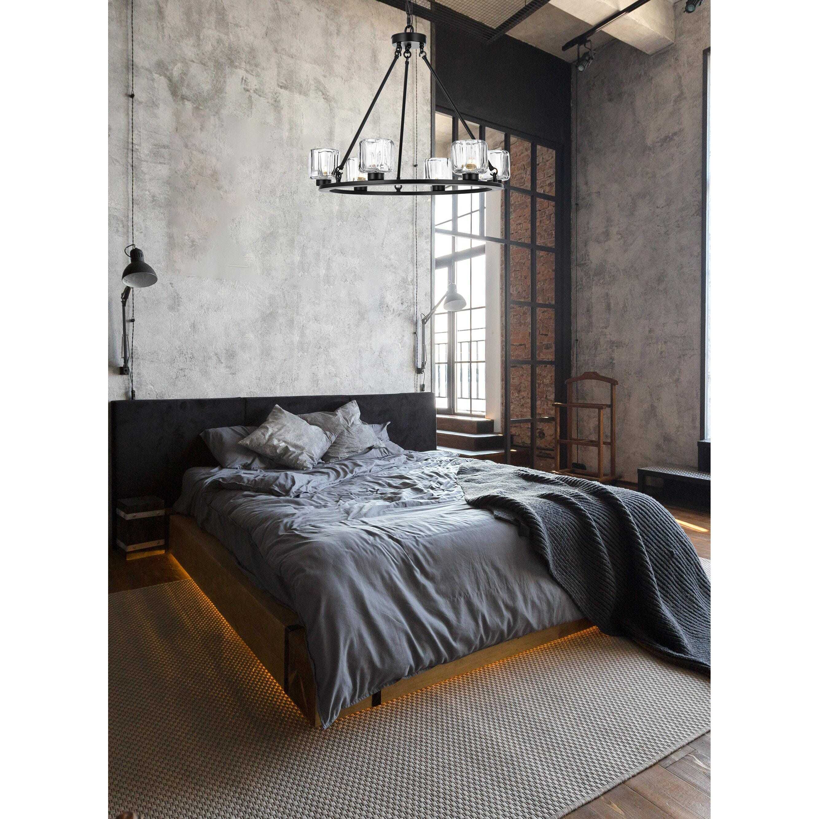 Cadence 6 Light 26 inch Black Chandelier Ceiling Light