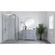 Americana 84 X 22 X 70 inch Light Grey Vanity Sink Set