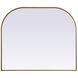 Blaire 40 X 34 inch Brass Mirror