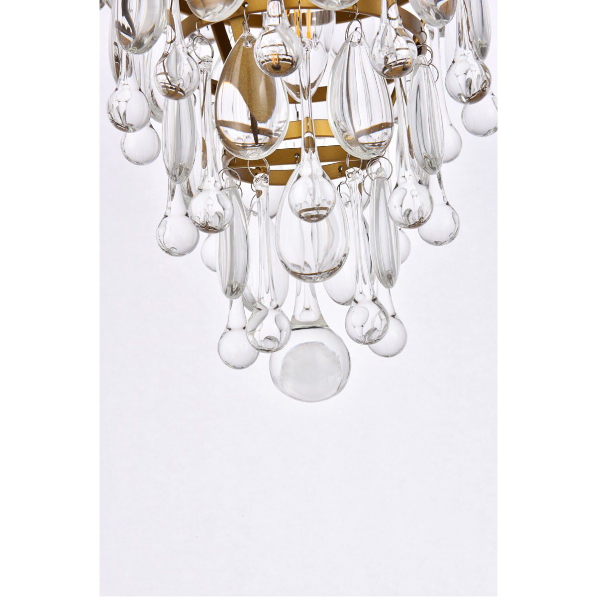 Nordic 1 Light 9 inch Brass Flush Mount Ceiling Light