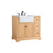 Franklin 36 X 22 X 35 inch Natural Wood Bathroom Vanity Cabinet