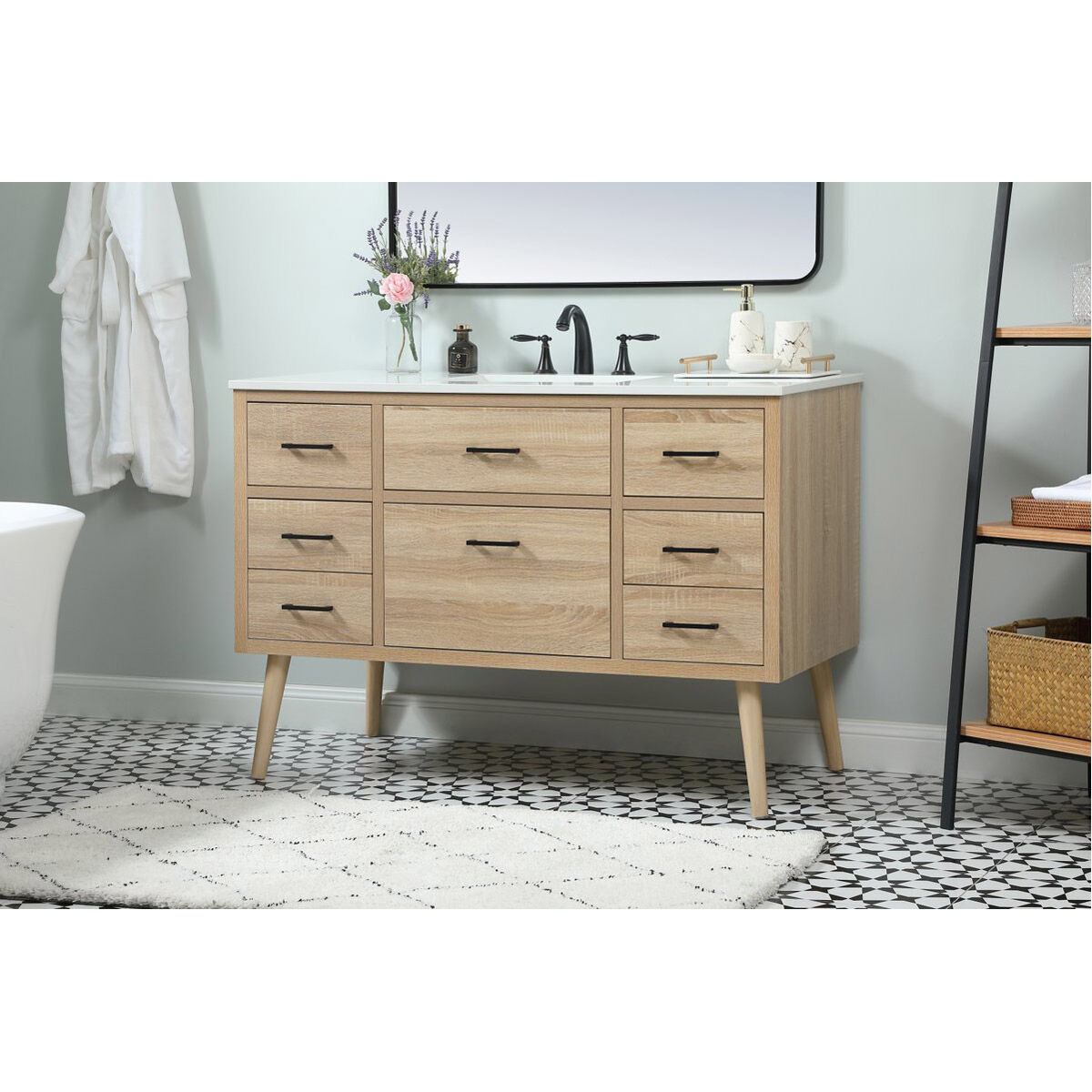 Boise 48 X 22 X 33.5 inch Mango Wood Vanity Sink Set in Not Included