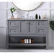 Metropolis 48 X 22 X 34 inch Grey Vanity Sink Set