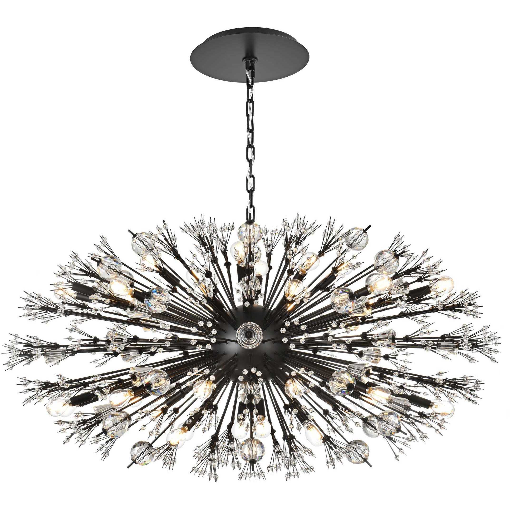 Vera 38 Light 25 inch Black Pendant Ceiling Light