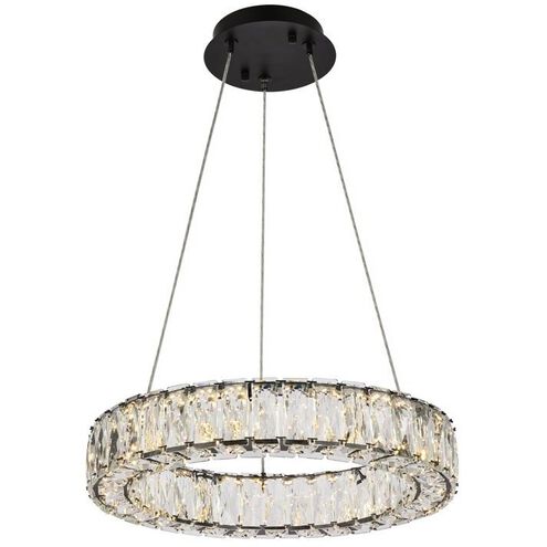 Monroe 1 Light 17 inch Black Pendant Ceiling Light