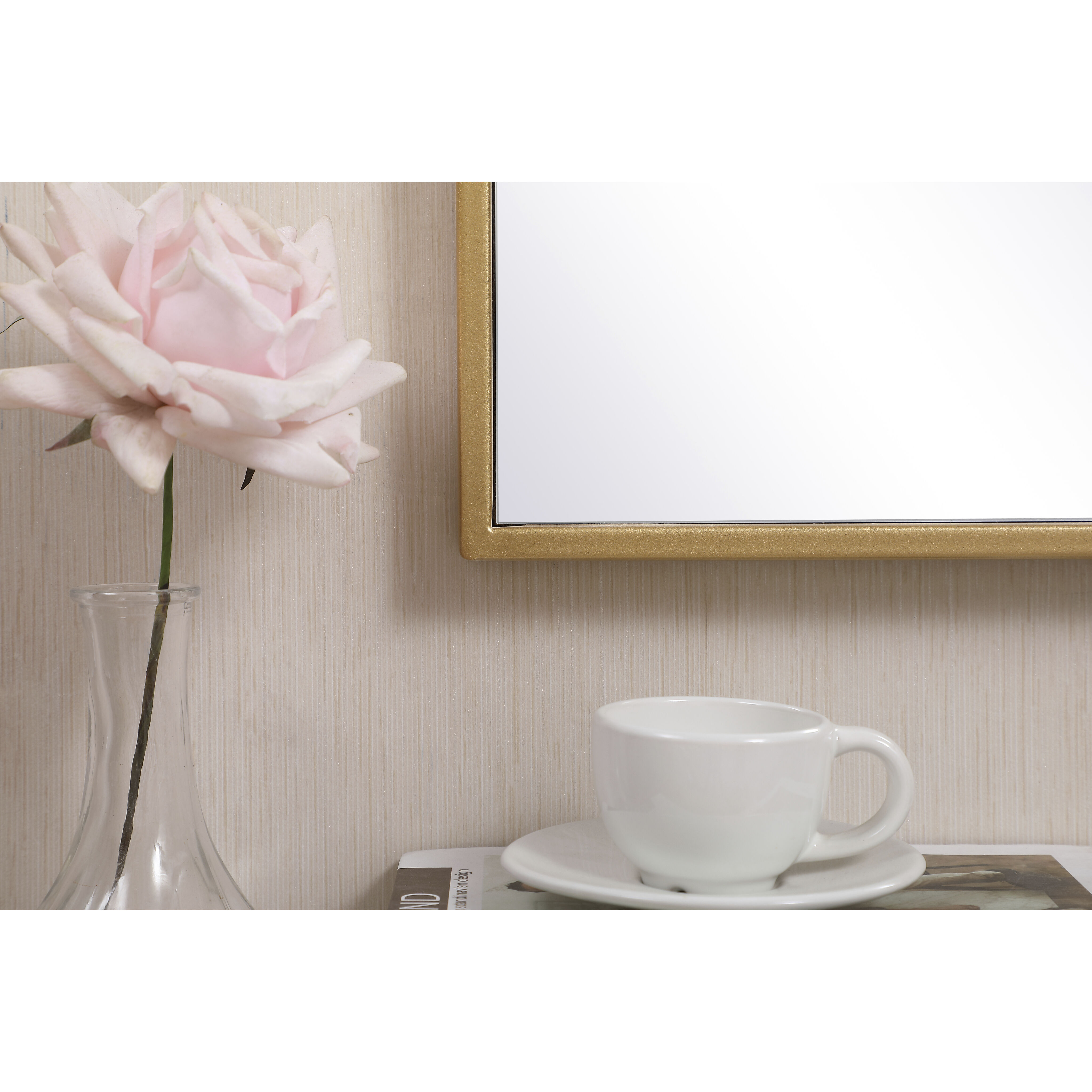 Monet 28 X 28 inch Brass Wall Mirror