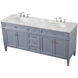 Park Avenue 72 X 22 X 35 inch Grey Vanity Sink Set