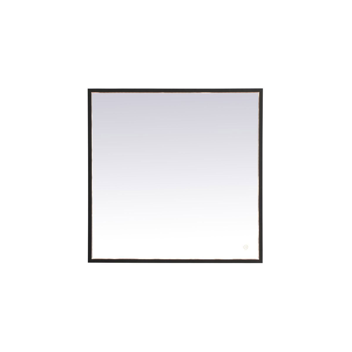 Pier 36 X 27 inch Black LED Mirror