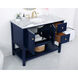 Metropolis 42 X 22 X 34 inch Blue Vanity Sink Set