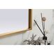 Blaire 36 X 24 inch Brass Mirror