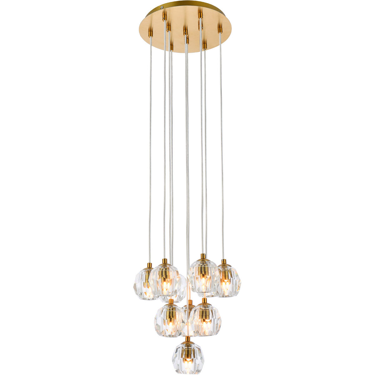 Eren 10 Light 11 inch Gold Pendant Ceiling Light