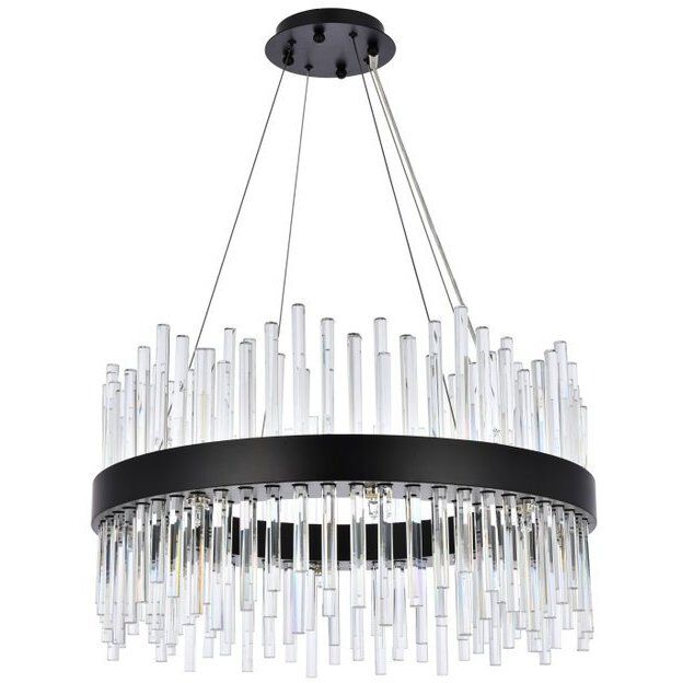 Dallas 16 Light 25 inch Black Pendant Ceiling Light