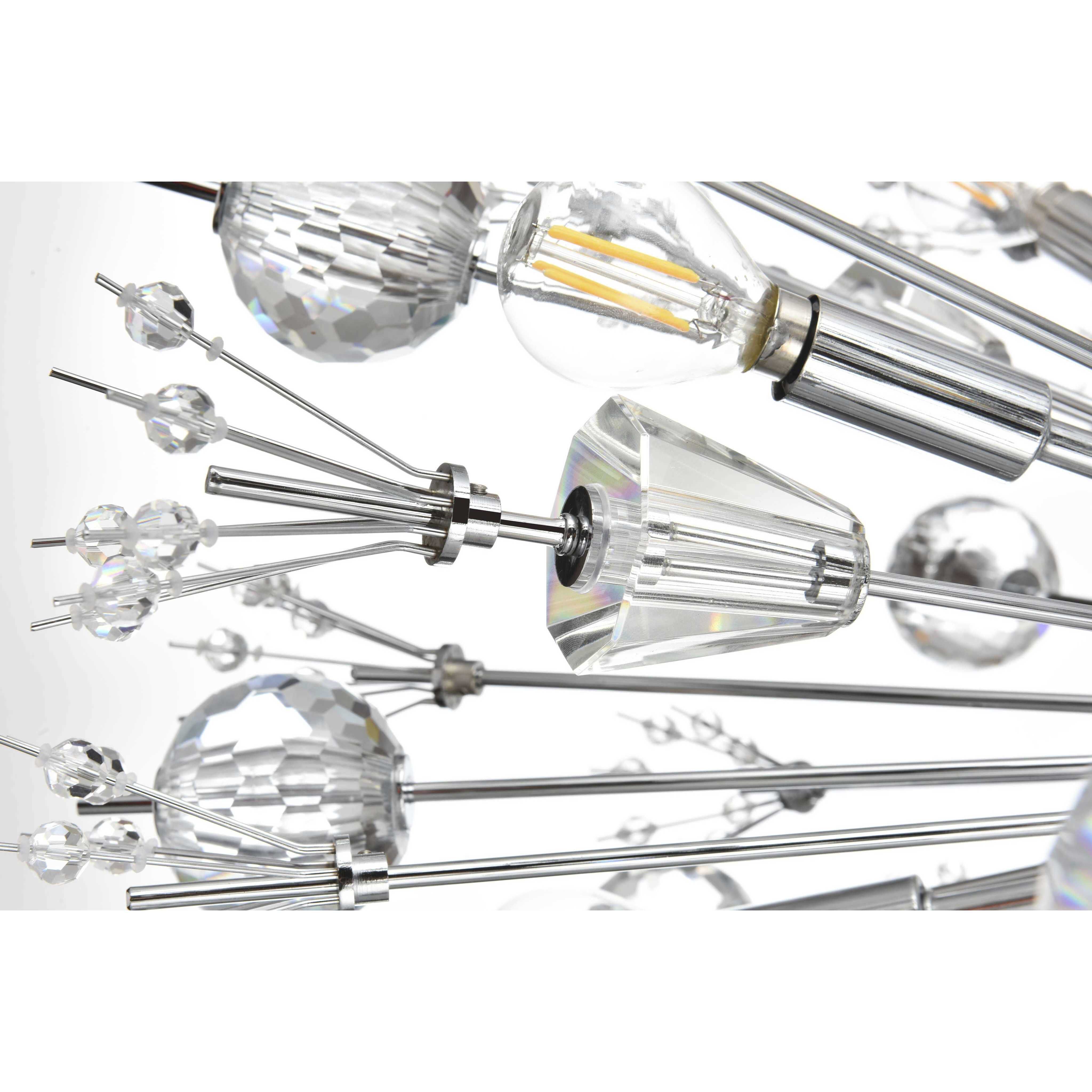 Vera 24 Light 38 inch Chrome Pendant Ceiling Light