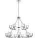 Cadence 15 Light 36 inch Chrome Chandelier Ceiling Light