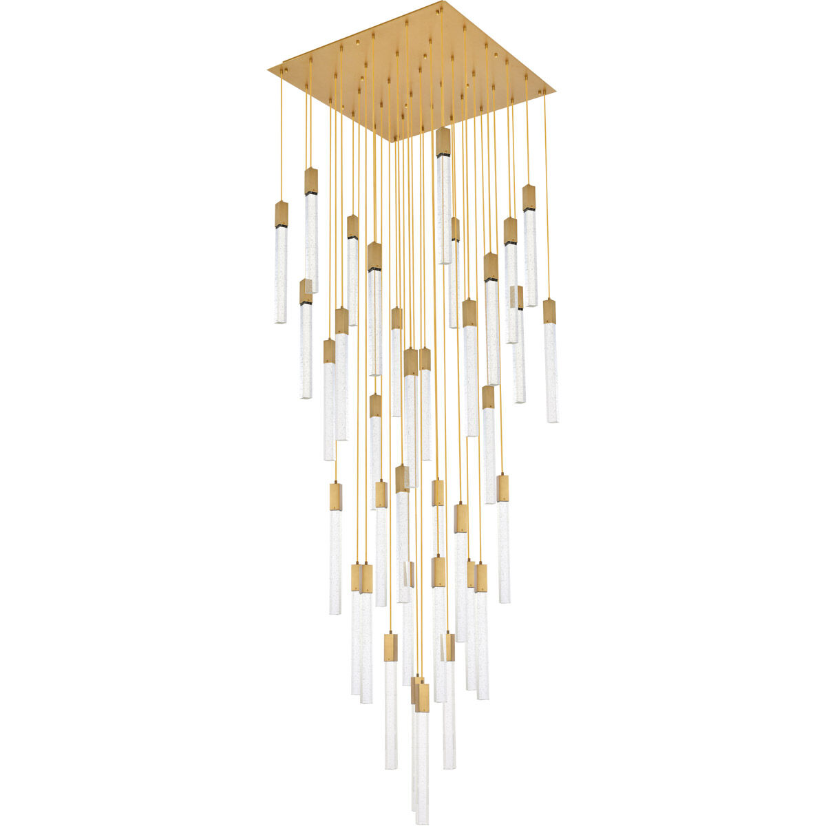 Weston 36 Light 42 inch Satin Gold Pendant Ceiling Light