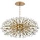 Vera 38 Light 23 inch Gold Pendant Ceiling Light in Satin Gold