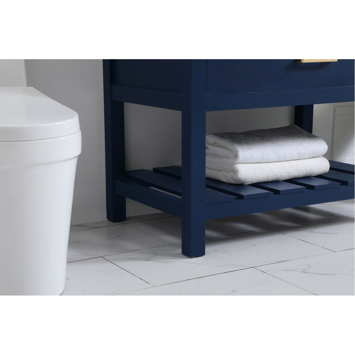 Clement 36 X 22 X 34 inch Blue Bathroom Vanity Cabinet