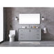 Hayes 60 X 22 X 35 inch Grey Vanity Sink Set