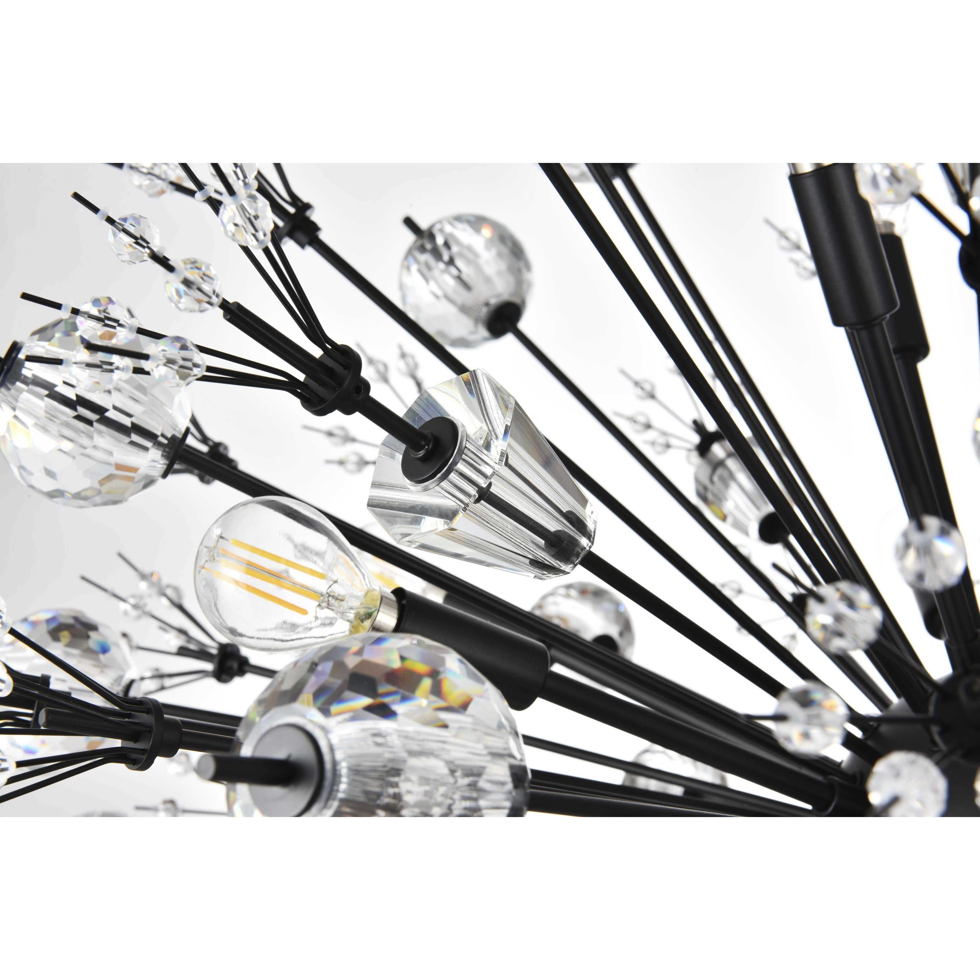 Vera 18 Light 32 inch Black Pendant Ceiling Light