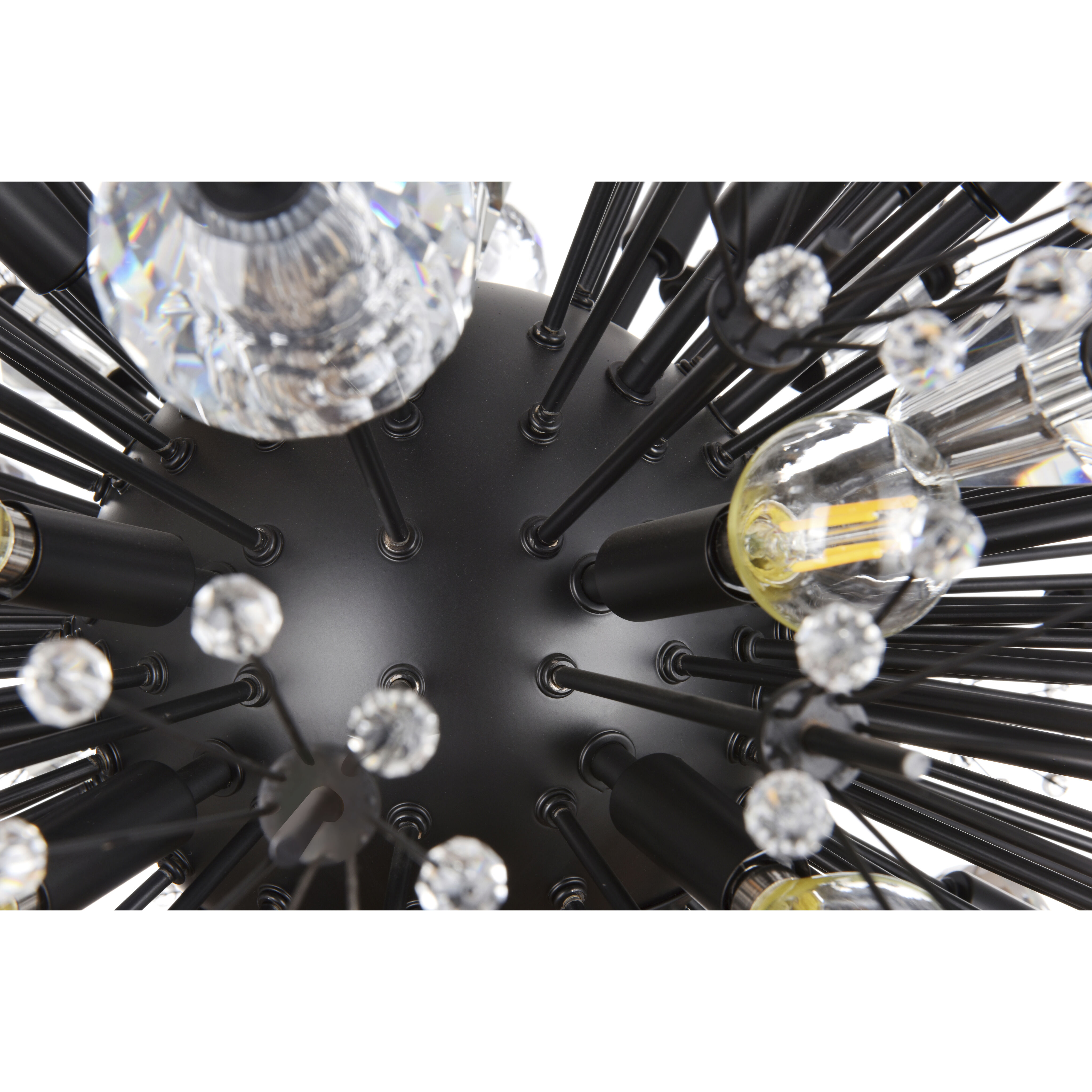 Vera 100 Light 25.5 inch Black Chandelier Ceiling Light