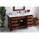 Danville 60 X 21 X 36 inch Teak Vanity Sink Set