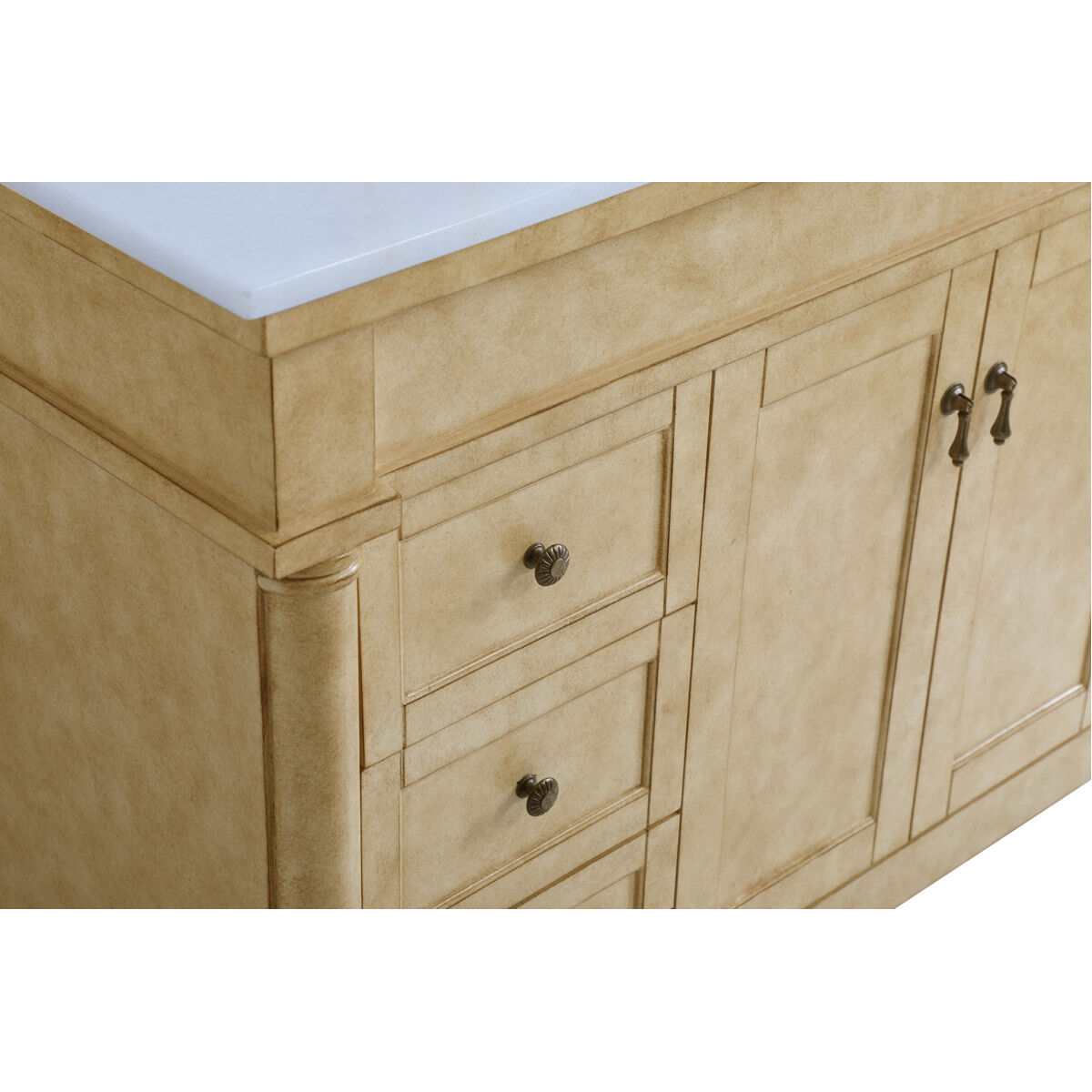 Lexington 48 X 21.5 X 35 inch Antique Beige Vanity Sink Set