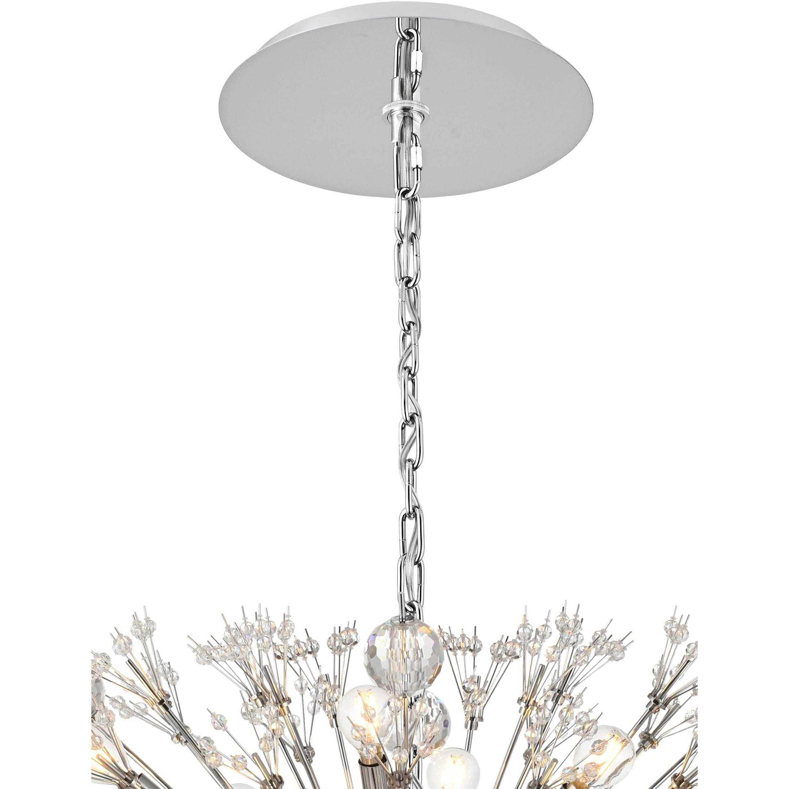 Vera 38 Light 25 inch Chrome Pendant Ceiling Light