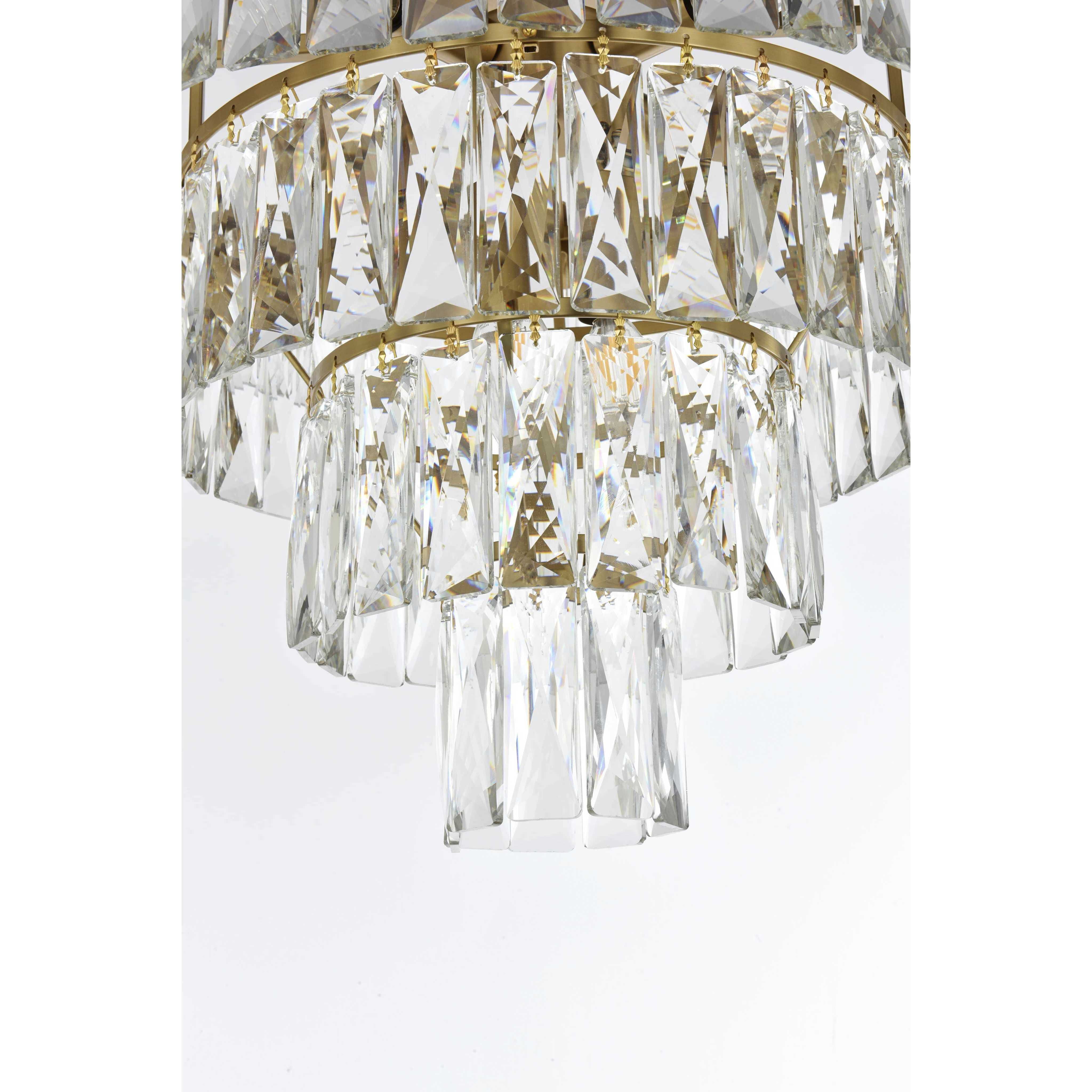 Josephine 6 Light 18 inch Satin Gold Flush Mount Ceiling Light