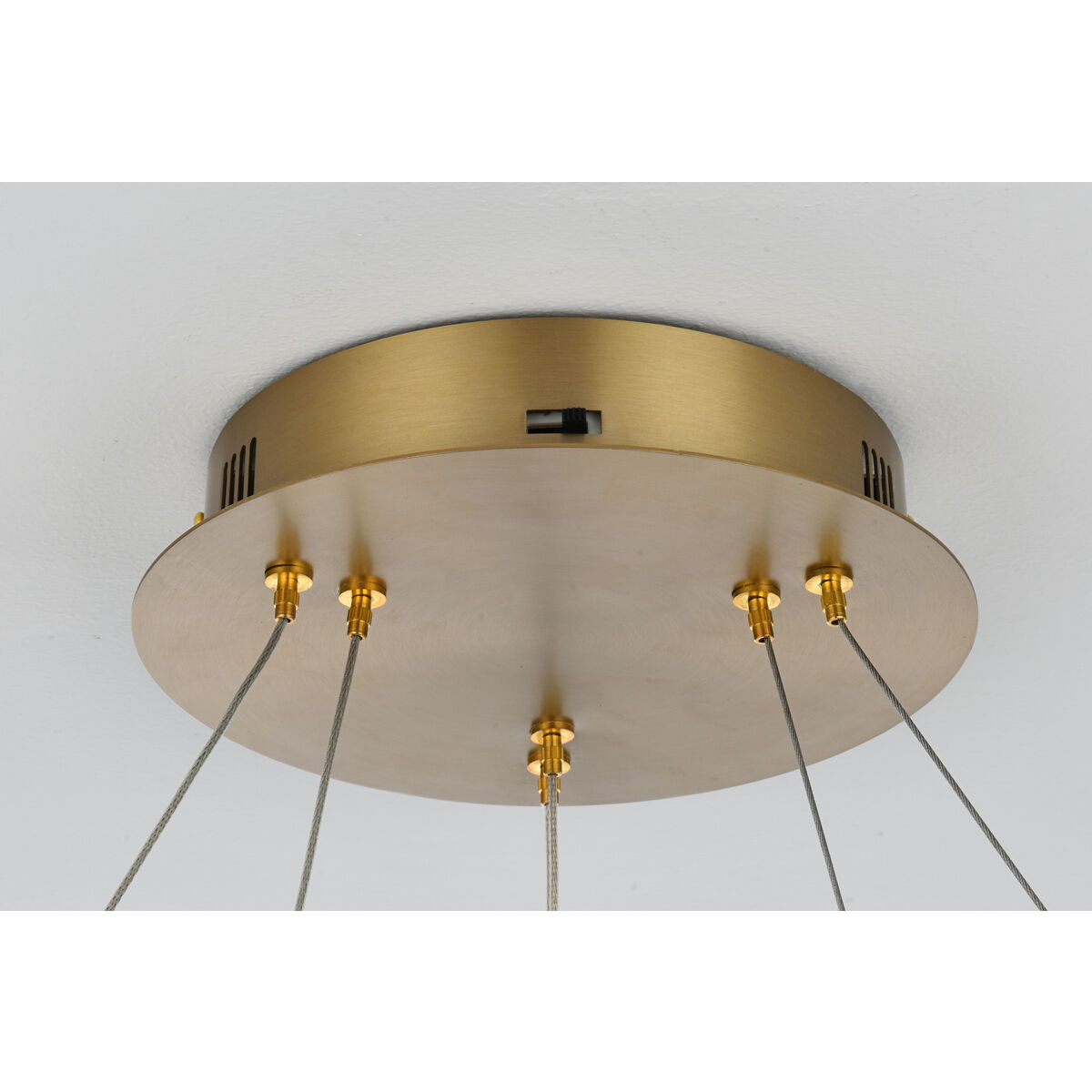 Rune 2 Light 24 inch Satin Gold Chandelier Ceiling Light