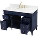 Bennett 48 X 21 X 35 inch Blue Vanity Sink Set