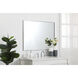 Monet 40 X 30 inch Silver Wall Mirror