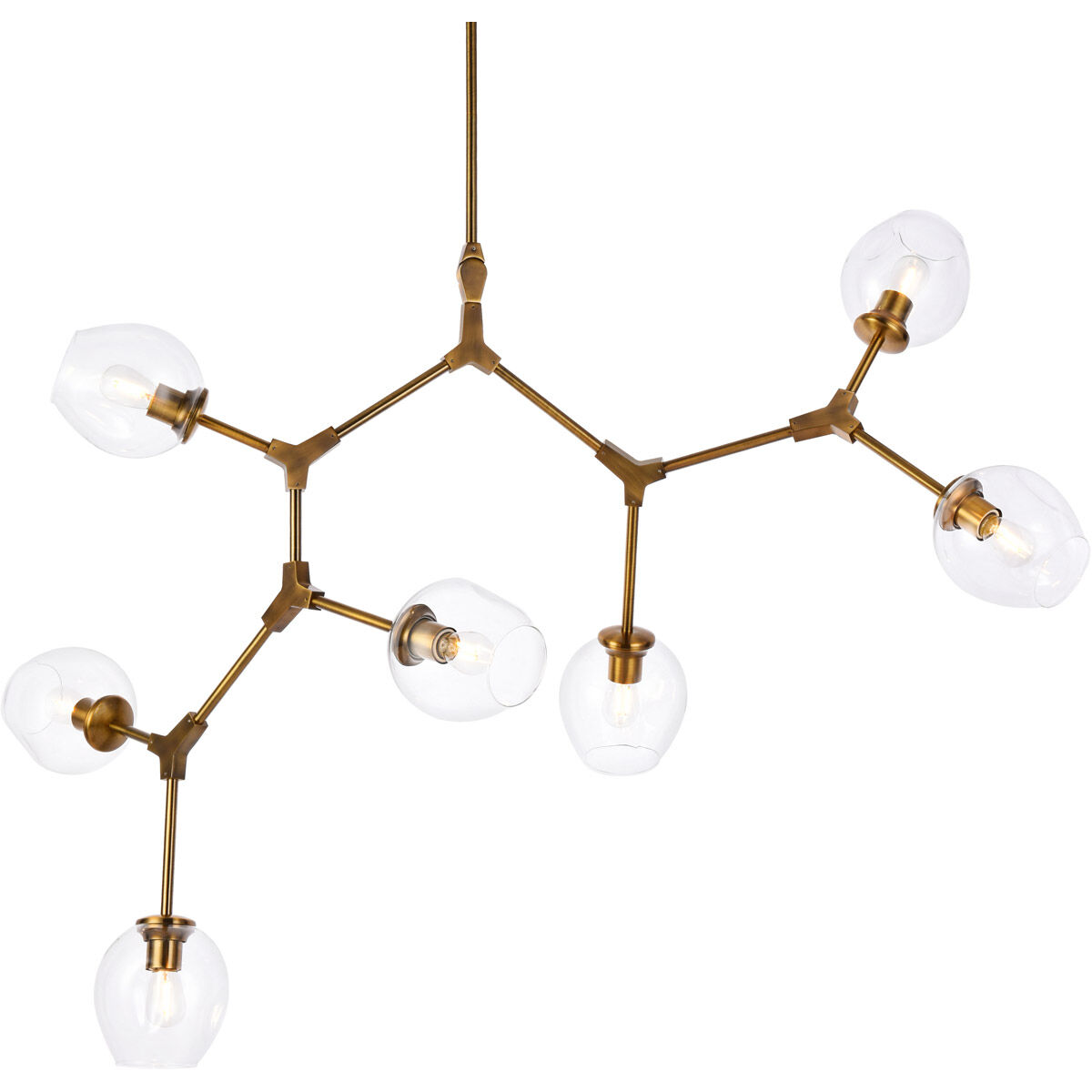 Cavoli 7 Light 57 inch Brass Chandelier Ceiling Light