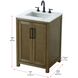 Alina 24 X 35 inch Hazel Oak Bathroom Vanity Cabinet