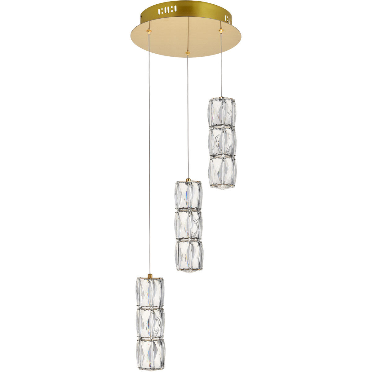 Polaris LED 12 inch Gold Pendant Ceiling Light