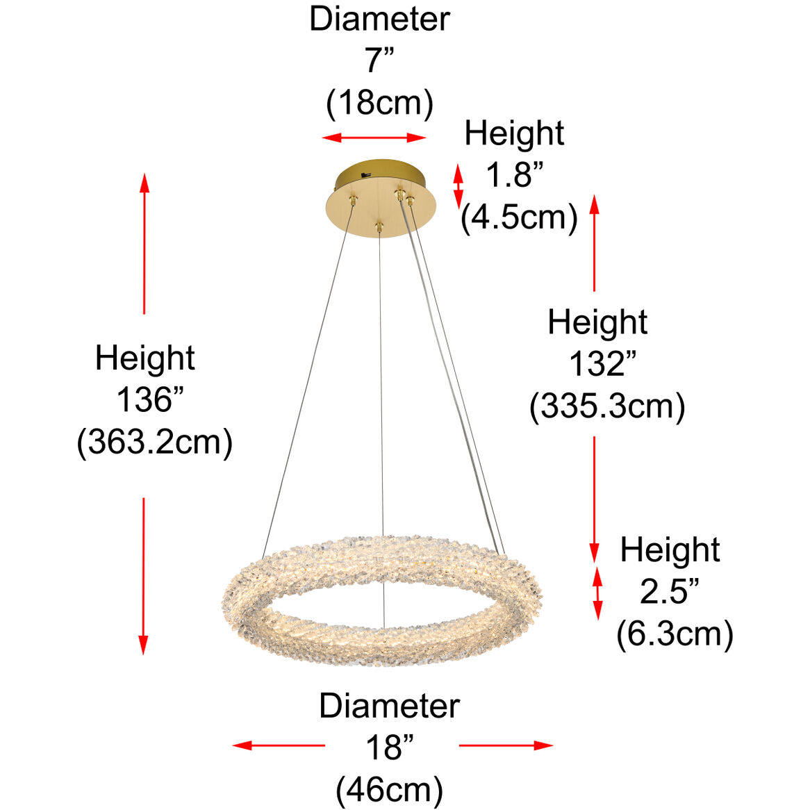 Bowen 1 Light 18 inch Satin Gold Chandelier Ceiling Light