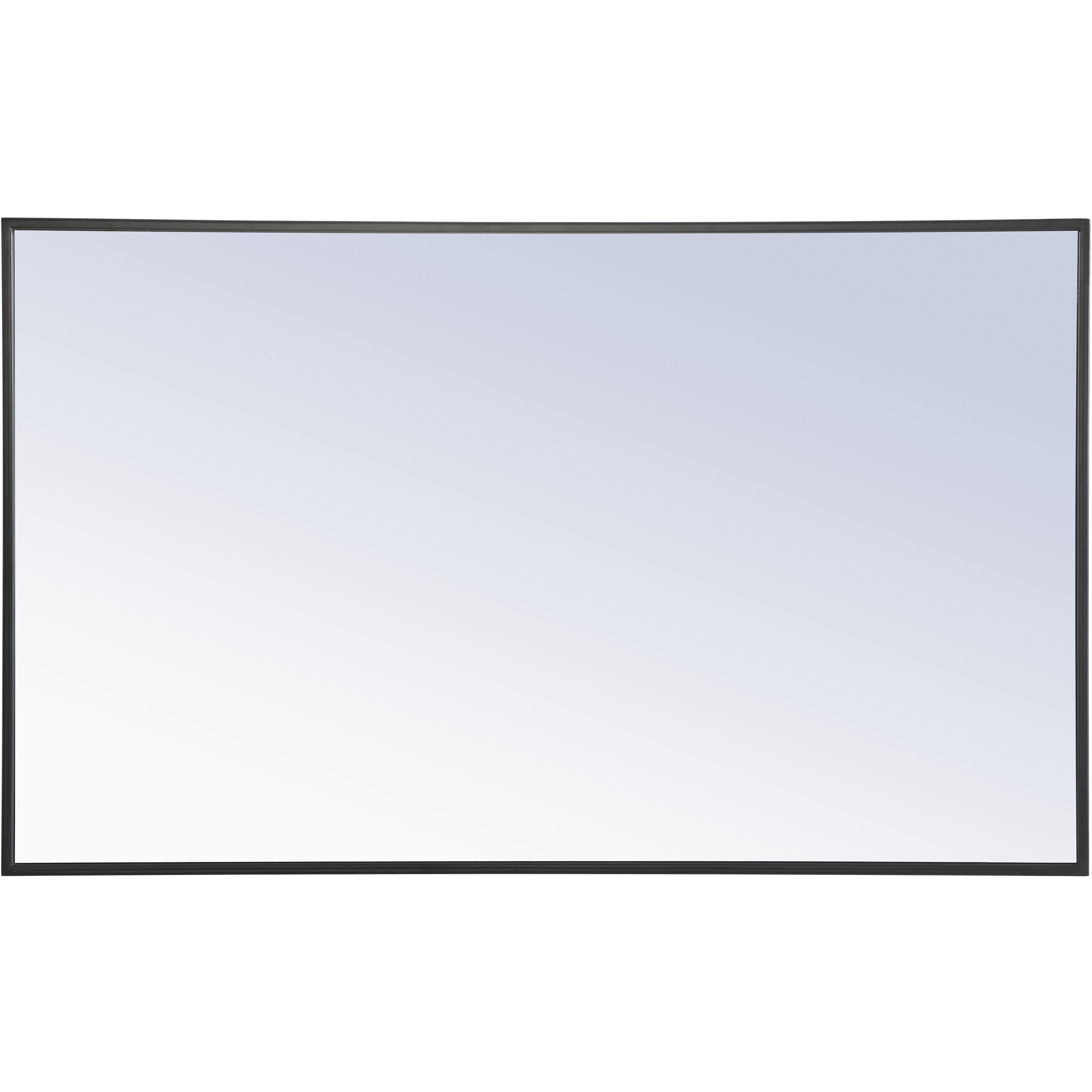 Monet 40 X 24 inch Black Wall Mirror