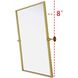 Amoura 30 X 27 inch Brass Mirror