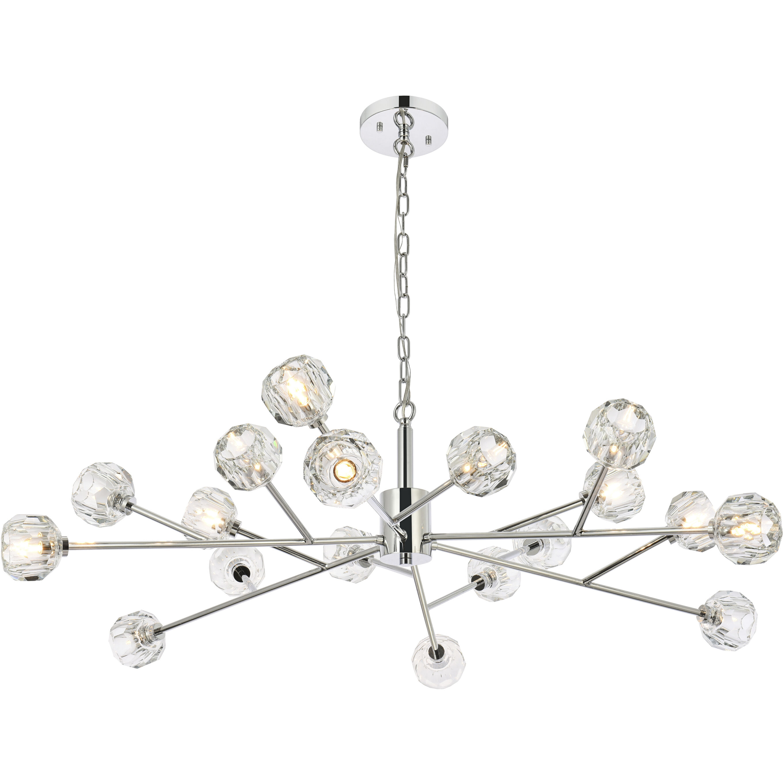 Graham 18 Light 48 inch Chrome Pendant Ceiling Light