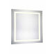 Nova 36 X 36 inch Glossy White Lighted Wall Mirror in 3000K, Square