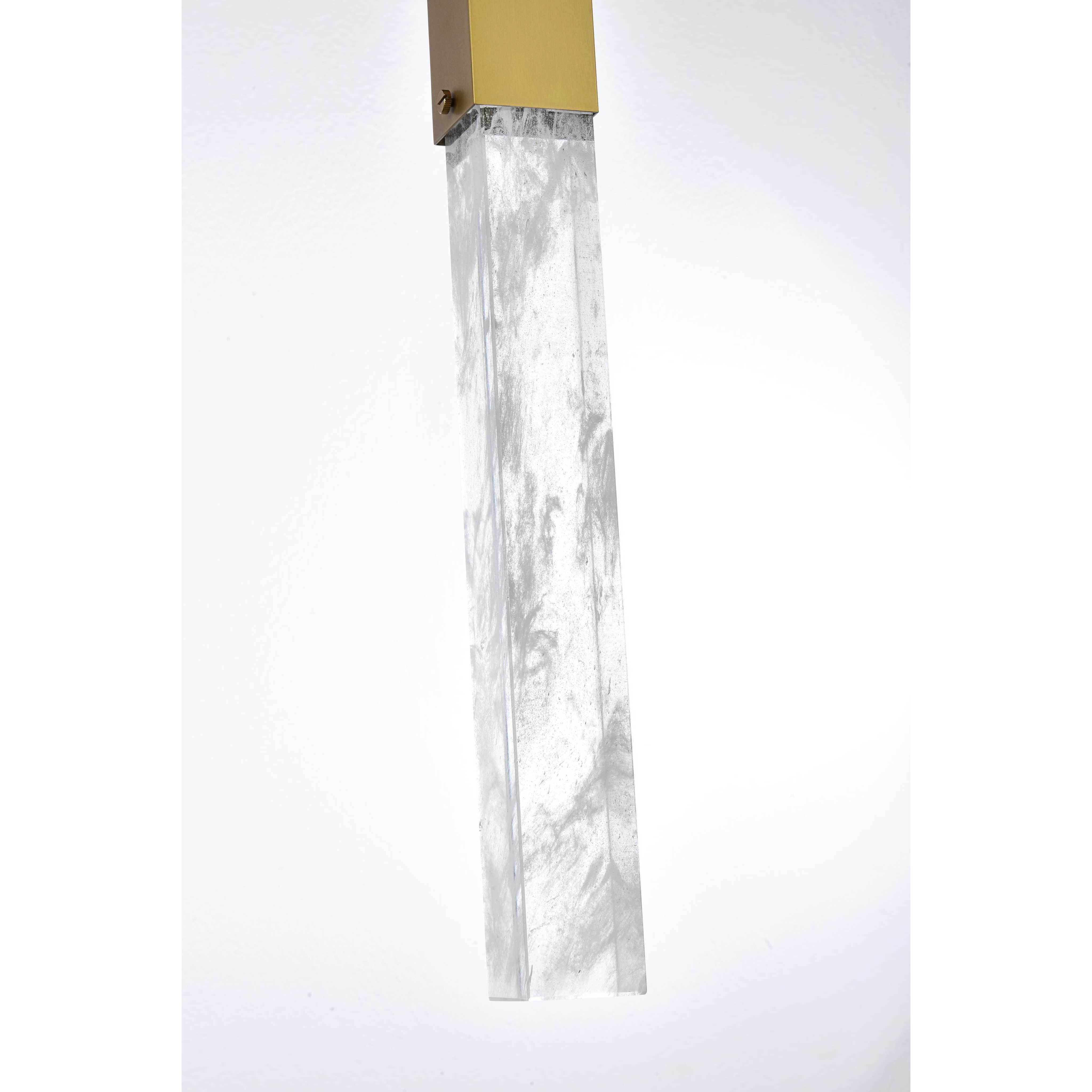 Aurora 8 Light 12 inch Satin Gold Pendant Ceiling Light