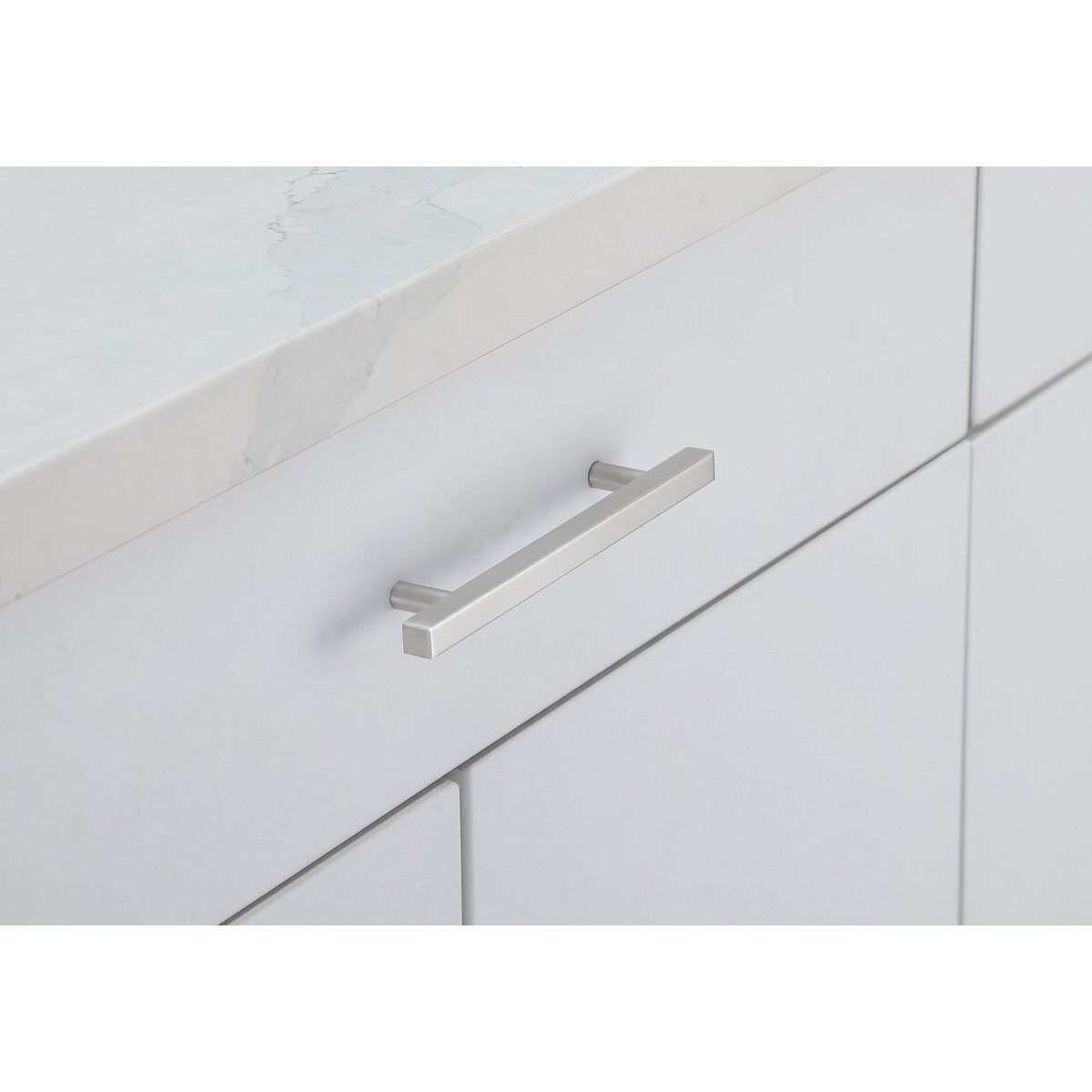 Dior Brushed Nickel Hardware Drawer Pull, Set of 10