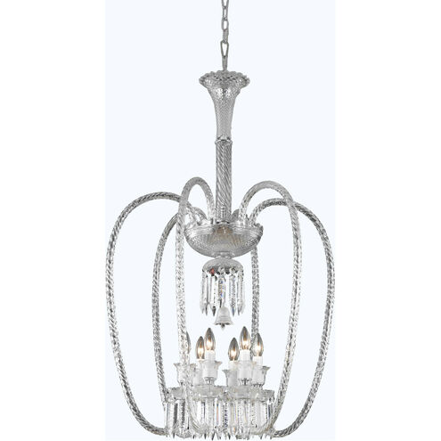 Majestic 6 Light 27 inch Chrome Chandelier Ceiling Light