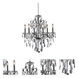 St. Francis 6 Light 24 inch Dark Bronze Dining Chandelier Ceiling Light in Royal Cut