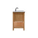 Clement 60 X 22 X 34 inch Natural Wood Bathroom Vanity Cabinet