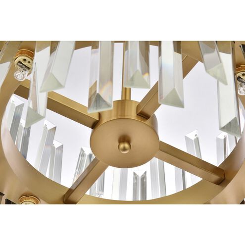 Serephina 8 Light 16 inch Satin Gold Pendant Ceiling Light