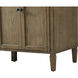Park Avenue 72 X 21.5 X 35 inch Driftwood Vanity Sink Set in Dark Walnut