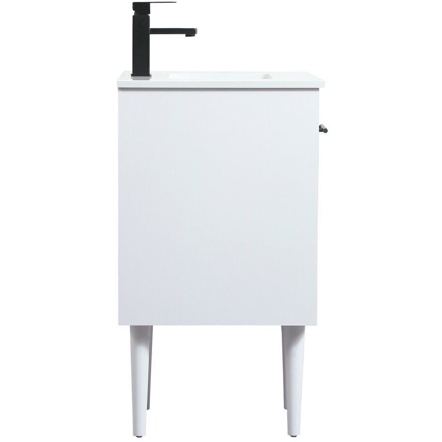 Cyrus 19 X 18 X 33.5 inch White Vanity Sink Set